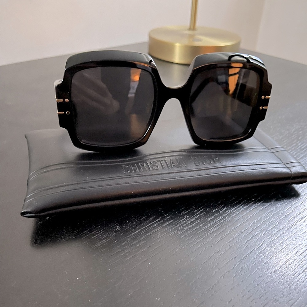 Signature Christian Dior 55mm Square Sunglasses
